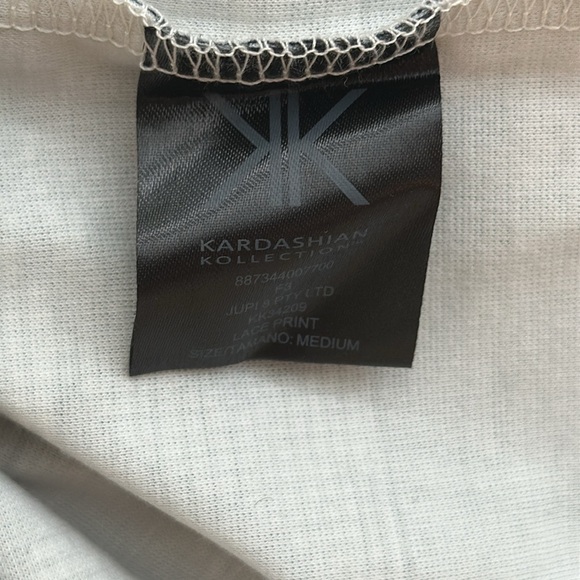 Kardashian Kollection Black and White Striped Midi Dress - Picture 13 of 15